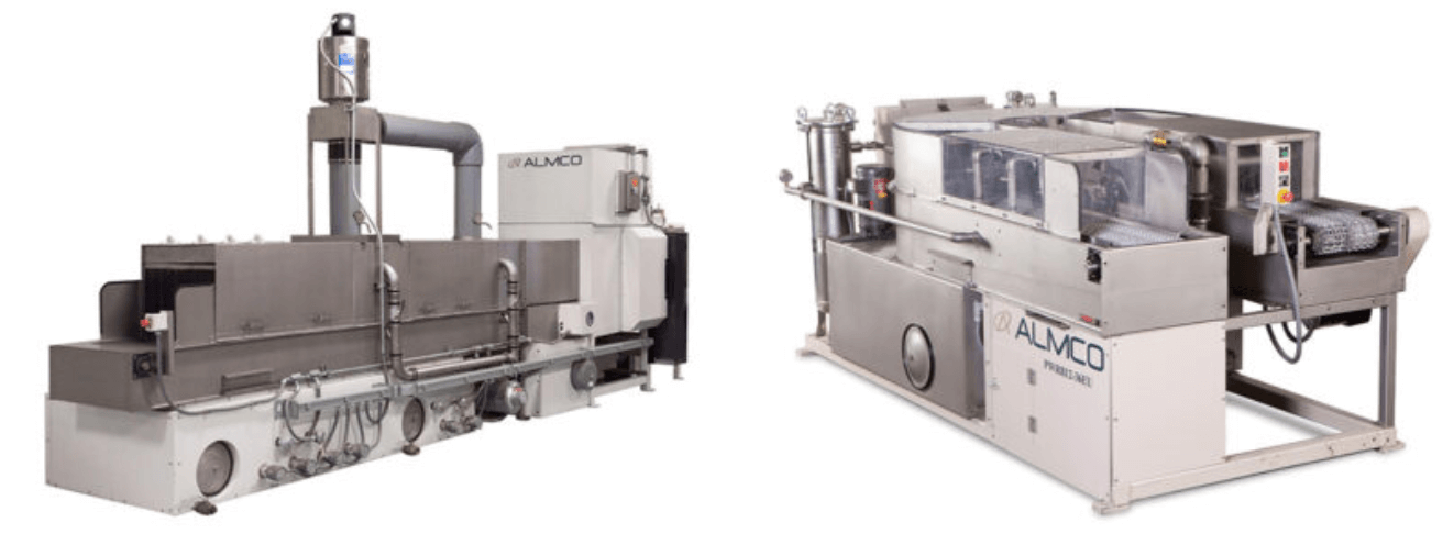 Conveyor Belt Spray Washers-In-line & U-Bend, Mono-Rail Washers